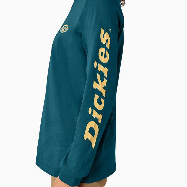 T-shirt imprimé épais à manches longues pour femmes - Deep Lagoon (DGN) numéro de l’image 8