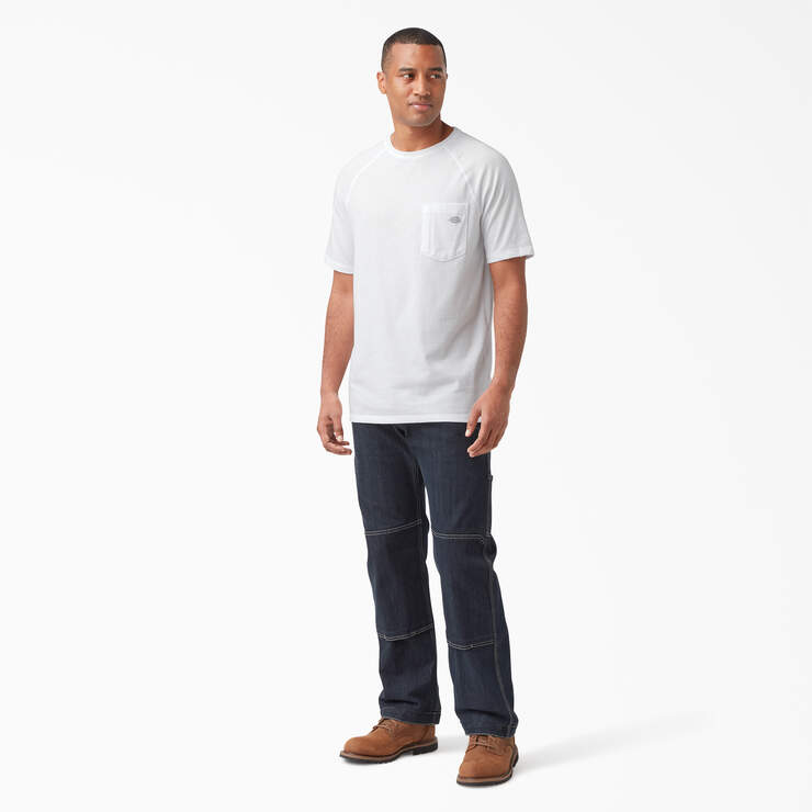 T-shirt rafraîchissant à manches courtes et à poche - White (WH) numéro de l’image 7