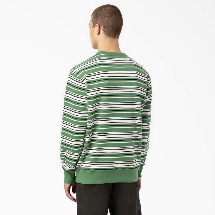 Westover Striped Crew Neck Sweatshirt - Dark Ivy Variegated Stripe (DSV) image number 2