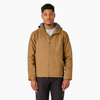 Duck Canvas High Pile Fleece Lined Jacket - Rinsed Brown Duck (RBD)