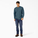 Heavyweight Heathered Long Sleeve Pocket T-Shirt - Baltic Blue &#40;BUD&#41;