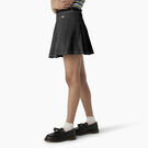 Jupe pliss&eacute;e en serg&eacute; pour femmes - Black &#40;BKX&#41;