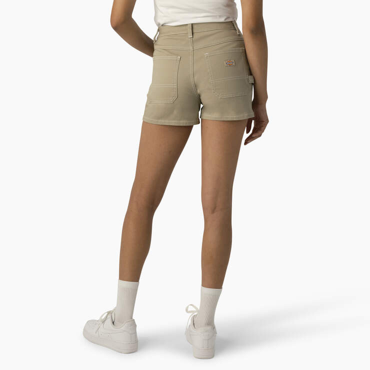 Women's Carpenter Shorts, 3" - Stone (ST) image number 2