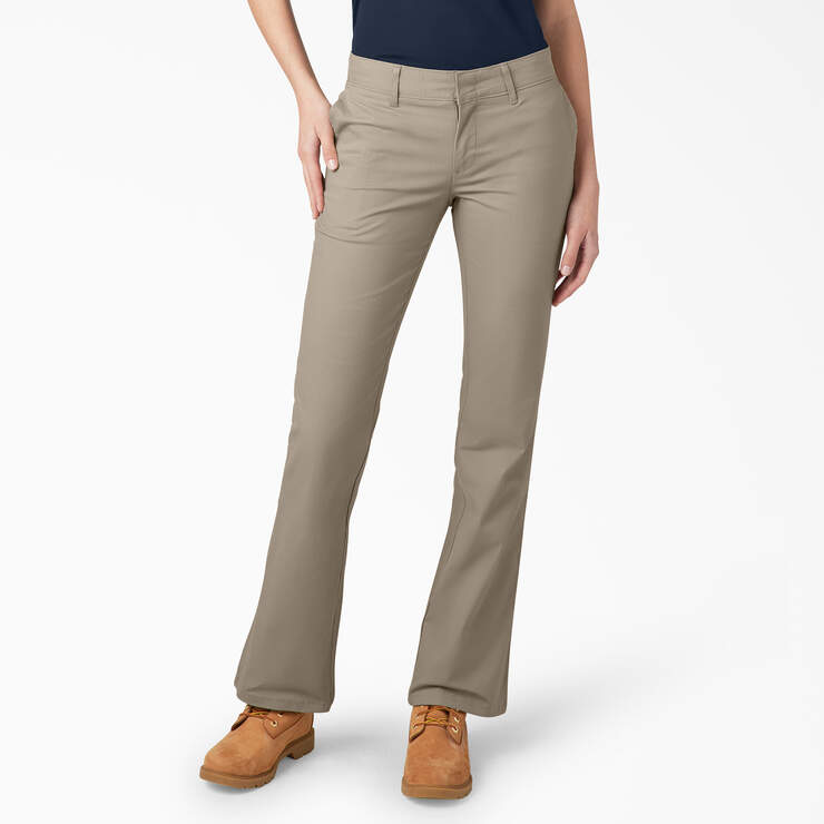 Pantalon de coupe ajustée à jambe semi-évasée FLEX pour femmes - Desert Sand (DS) numéro de l’image 1