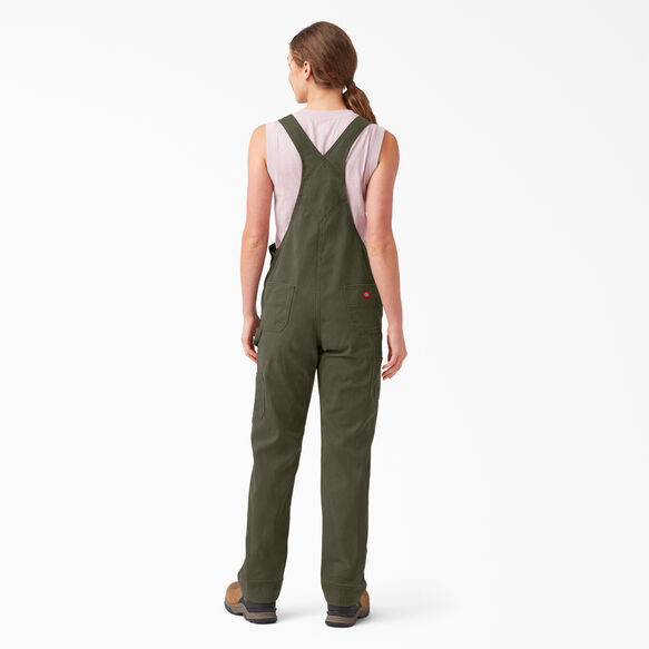 Women&#39;s Relaxed Fit Bib Overalls - Rinsed Moss Green &#40;RMS&#41;