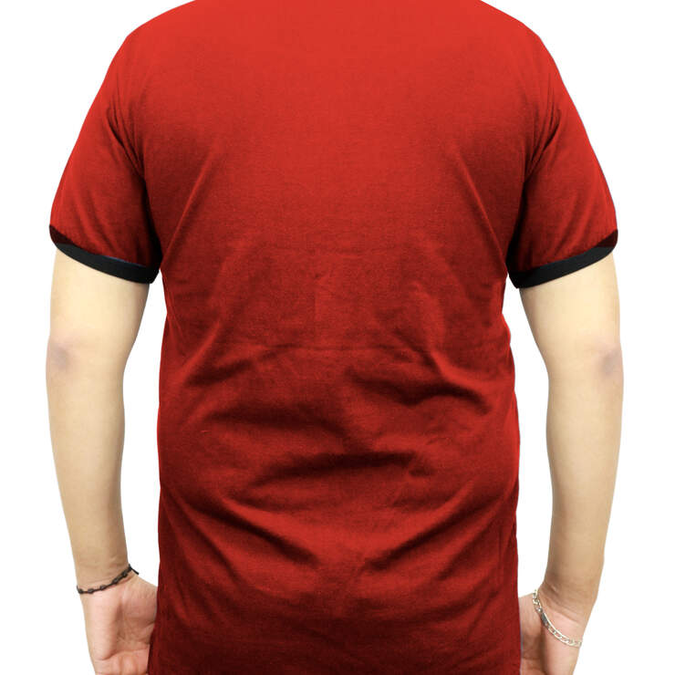 Men’s Graphic 60/40 Ringer SS Tee - Red (RD) image number 2