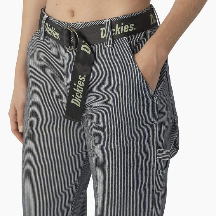 Women's Relaxed Fit Carpenter Pants - Hickory Stripe (HS) image number 7
