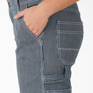 Women&rsquo;s Relaxed Fit Hickory Stripe Carpenter Shorts, 11&quot; - Rinsed Hickory Stripe &#40;RHS&#41;