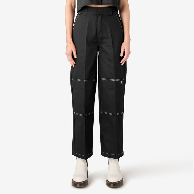Pantalon &agrave; genoux renforc&eacute;s de coupe d&eacute;contract&eacute;e pour femmes - Black &#40;BKX&#41;