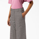 Pantalon &agrave; taille haute et &agrave; jambe large Bakerhill pour femmes - Brown Plaid &#40;BP3&#41;
