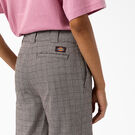 Pantalon &agrave; taille haute et &agrave; jambe large Bakerhill pour femmes - Brown Plaid &#40;BP3&#41;