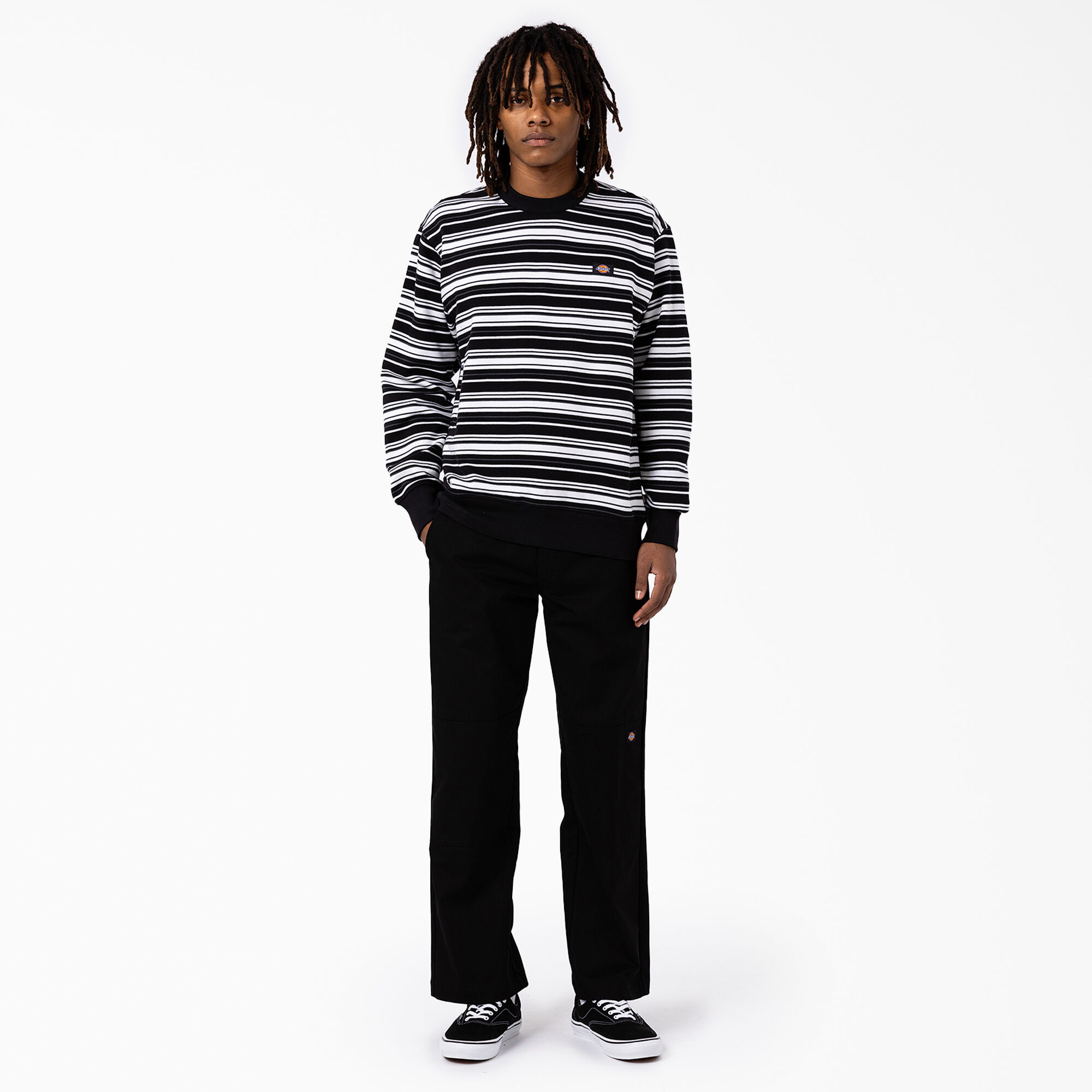 Westover Striped Crew Neck Sweatshirt
