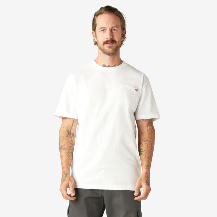 Heavyweight Short Sleeve Pocket T-Shirt - White &#40;WH&#41;