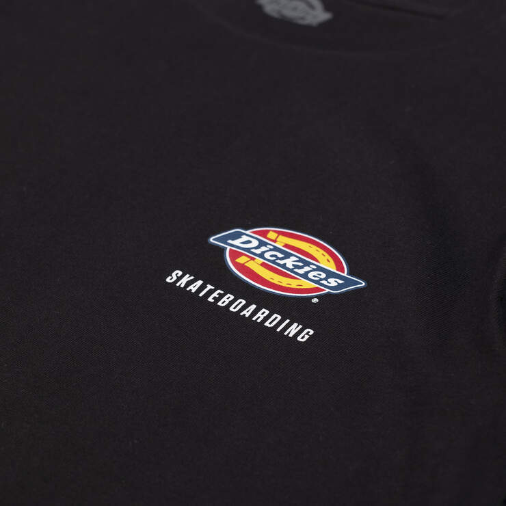 T-shirt skateboard Dickies avec logo sur la poitrine, de coupe standard - Black (KBK) numéro de l’image 3