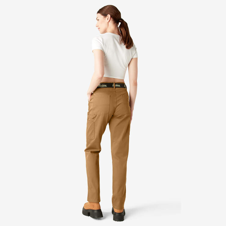 Pantalon menuisier de coupe décontractée pour femmes - Brown Duck (BD) numéro de l’image 6