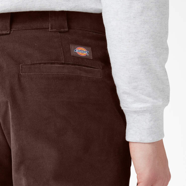 Regular Fit Corduroy Pants - Chocolate Brown (CB) image number 5