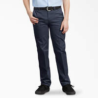 Pantalon kaki Ultimate à jambe droite de coupe ajustée à ceinture FlexWaist® pour garçons, 8-20 - Dark Navy (DN)