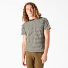 Dickies Skateboarding Striped T-Shirt - Dark Olive/White Stripe &#40;STQ&#41;
