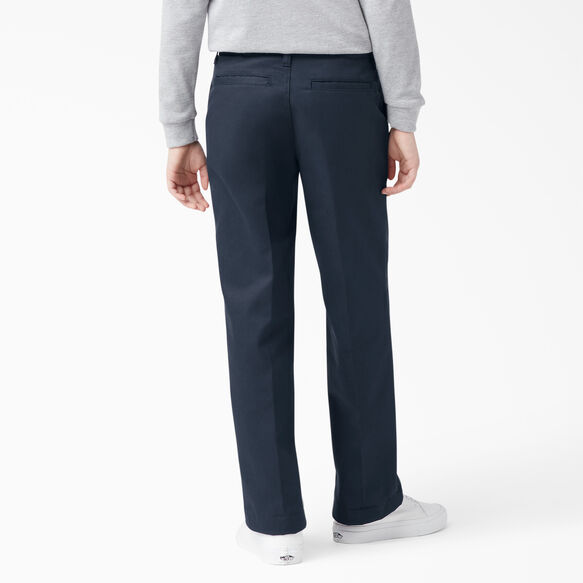 Pantalon sans plis &agrave; jambe droite de coupe classique pour gar&ccedil;ons, 8-20 - Dark Navy &#40;DN&#41;