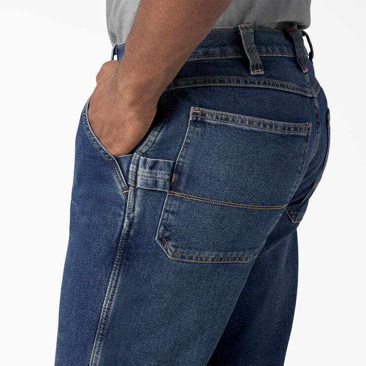 FLEX Relaxed Fit Carpenter Jeans - Medium Denim Wash (MWI) image number 8
