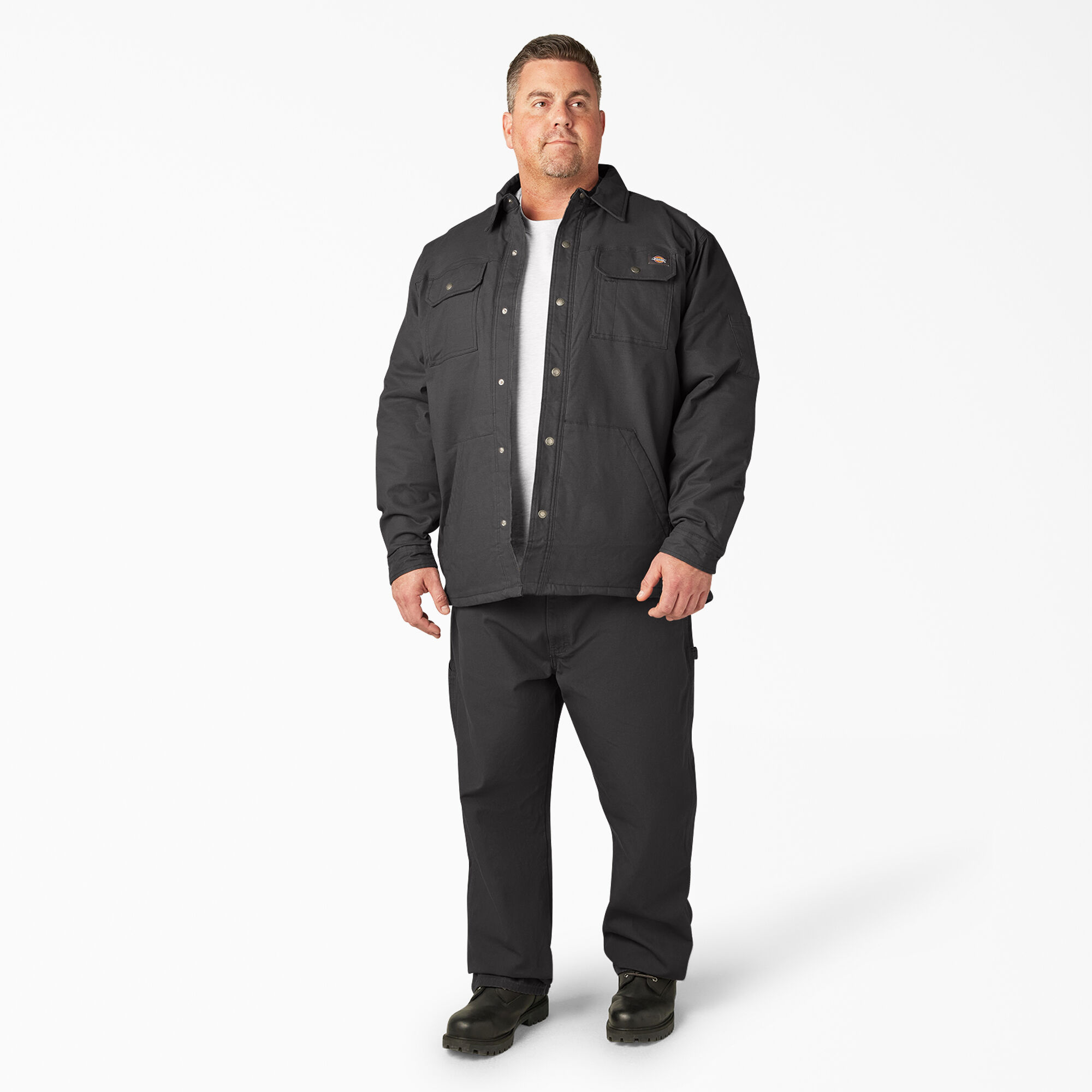 Dickies big men's canvas shirt jacket cheap