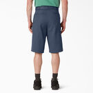 Loose Fit Flat Front Work Shorts, 13&quot; - Navy Blue &#40;NV&#41;