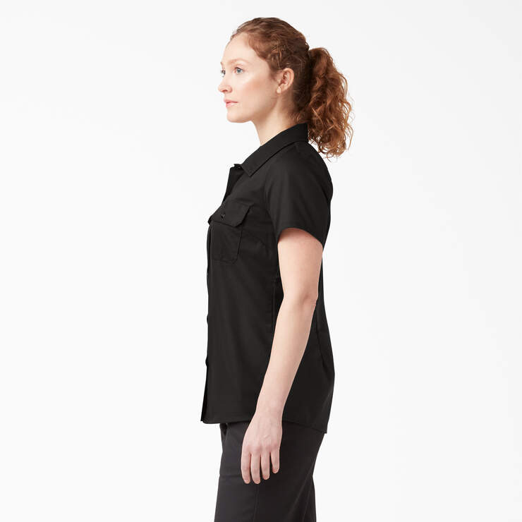 Women's Short Sleeve Work Shirt, Womens Tops