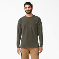 Heavyweight Long Sleeve Pocket T-Shirt - Moss Green (MS)