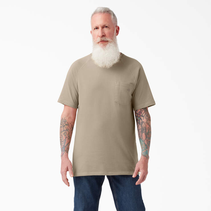 T-shirt rafraîchissant à manches courtes et à poche - Desert Sand (DS) numéro de l’image 1