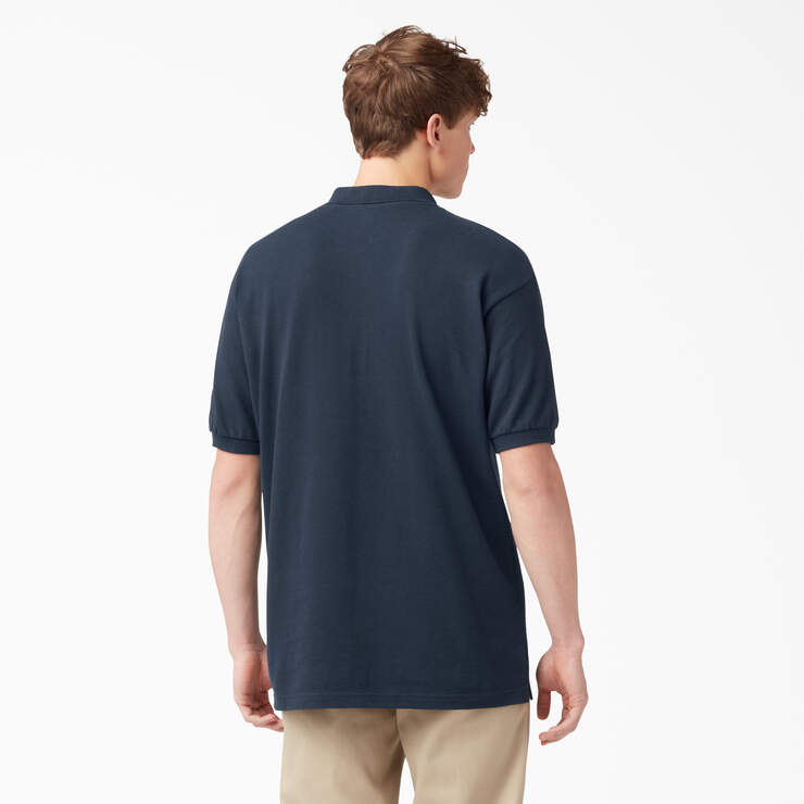 Polo à manches courtes en tricot piqué, taille adulte - Dark Navy (DN) numéro de l’image 2