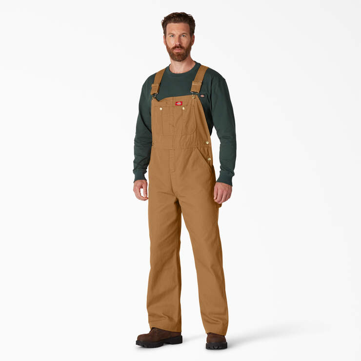Classic Bib Overalls - Rinsed Brown Duck (RBD) image number 1