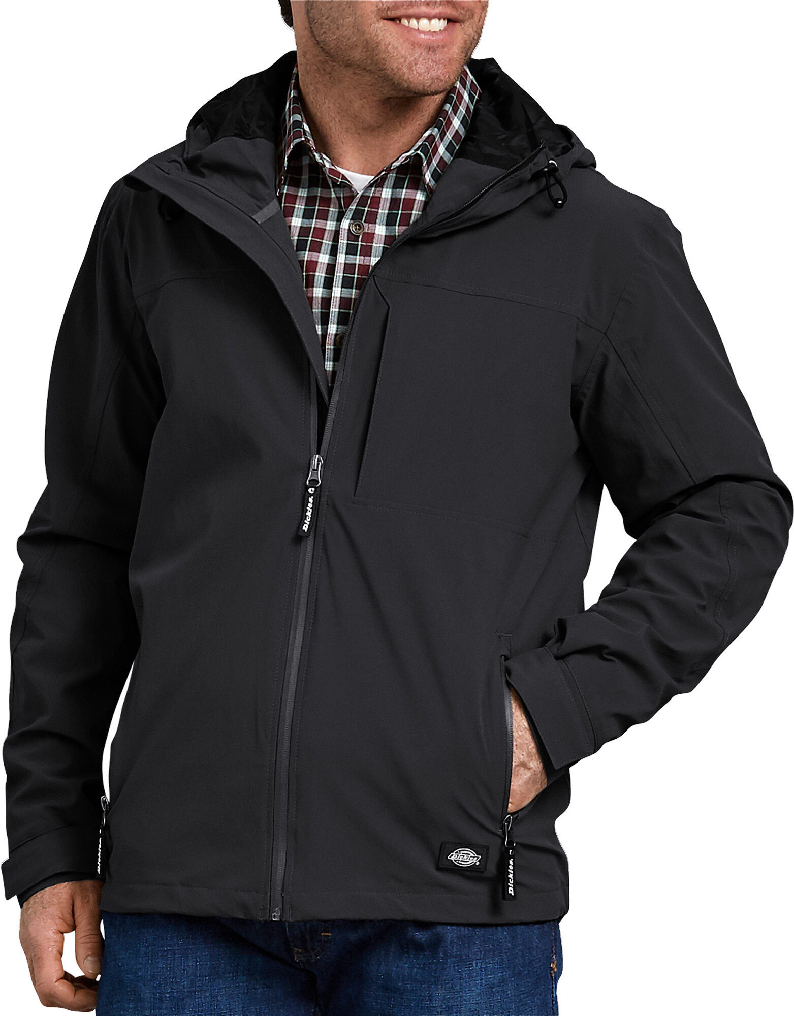 Mens Waterproof Jacket
 Waterproof Hooded Jacket Black Breathable Performance