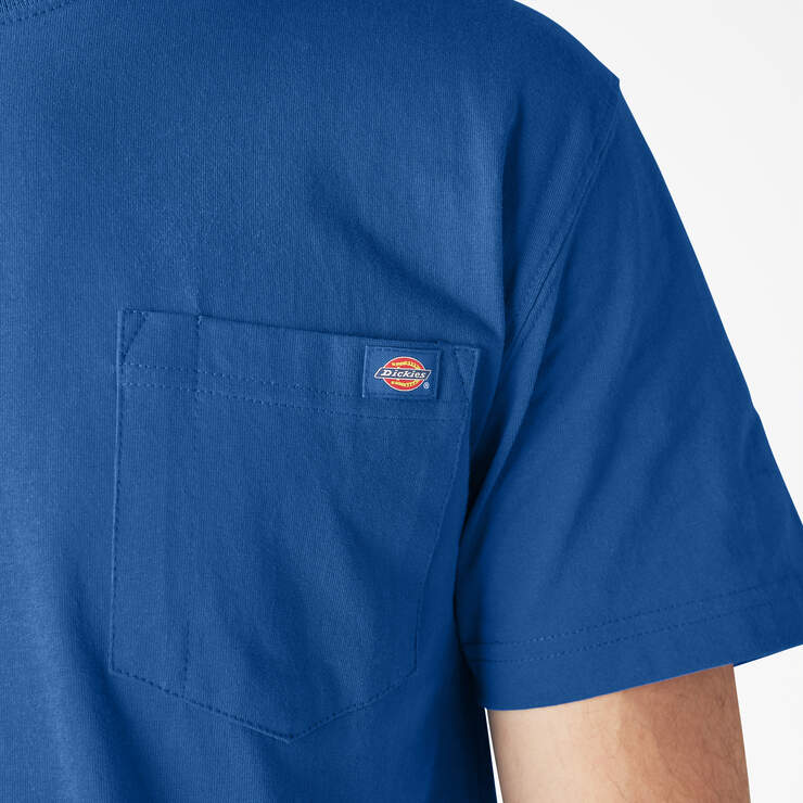 Heavyweight Short Sleeve Pocket T-Shirt - Royal Blue (RB) image number 13