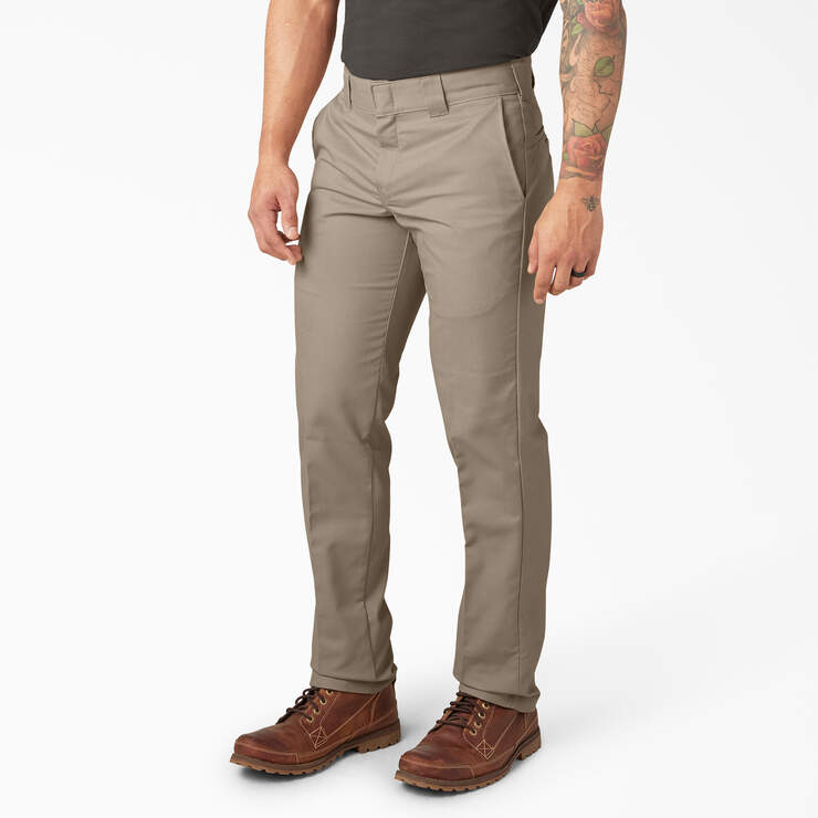Pantalon de travail de coupe ajustée à jambe fuselée et à poche multi-usage - Desert Sand (DS) numéro de l’image 3