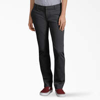Pantalon de coupe droite Forme parfaite pour femmes - Rinsed Black (RBKX)
