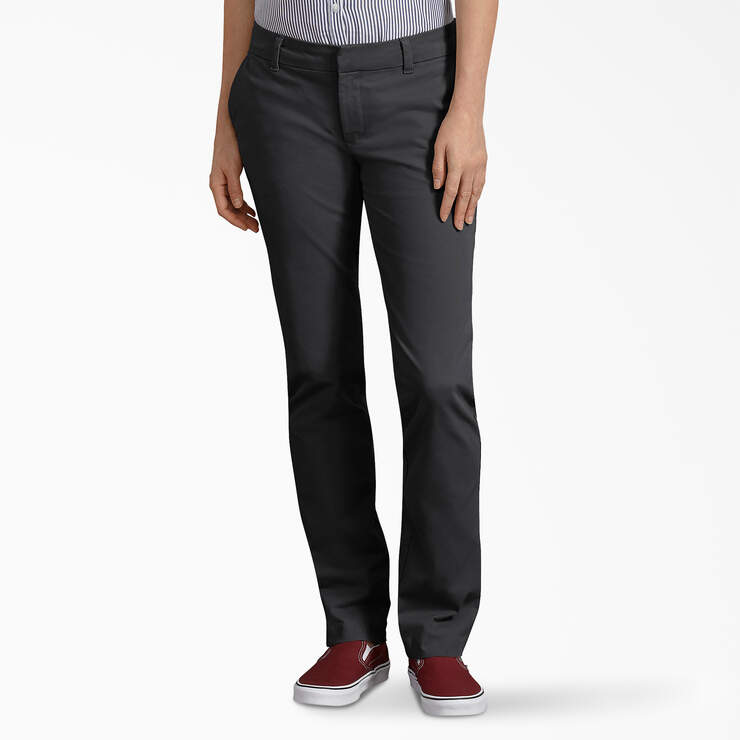 Pantalon de coupe droite Forme parfaite pour femmes - Rinsed Black (RBKX) numéro de l’image 1