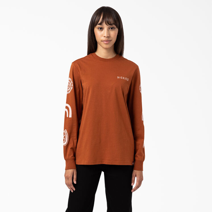 T-shirts &agrave; manches longues Falkville pour femmes - Gingerbread Brown &#40;IE&#41;