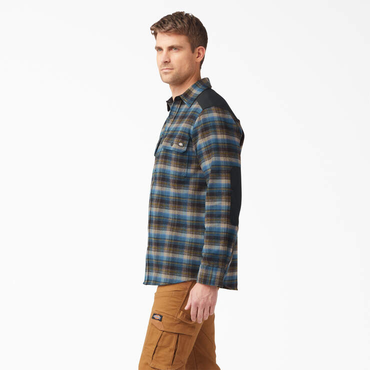 Heavyweight Brawny Flannel Shirt - Southern Fall Plaid (B2E) image number 3