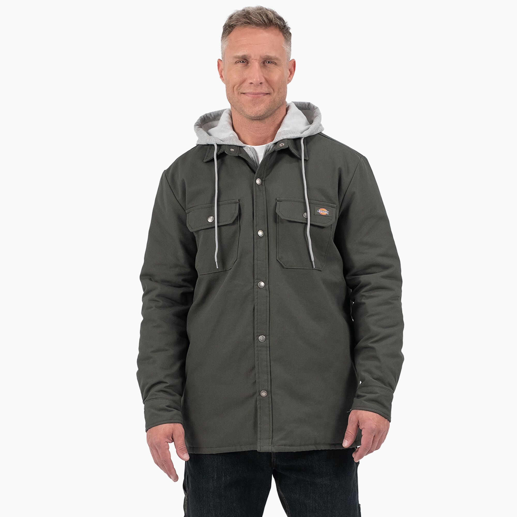 Duck Hooded Shirt Jacket | Men's Outerwear | Dickies Canada