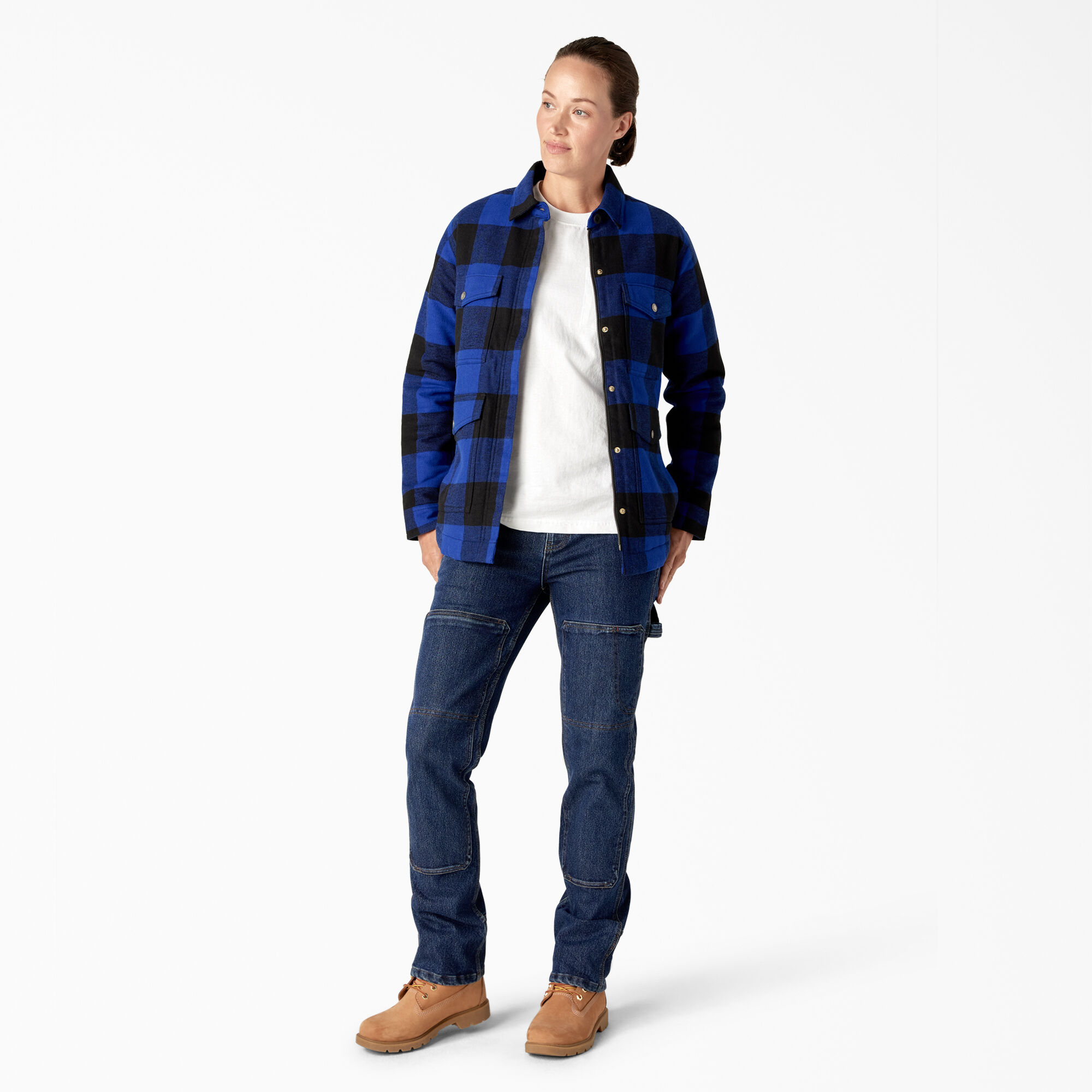 Plaid fleece hotsell lined jacket