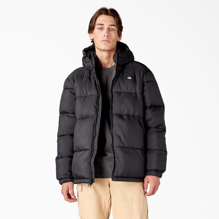 Manteau matelass&eacute; &agrave; capuchon Waldenburg - Black &#40;BKX&#41;