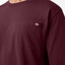 Logo Graphic Long Sleeve Pocket T-Shirt - Burgundy &#40;BY&#41;