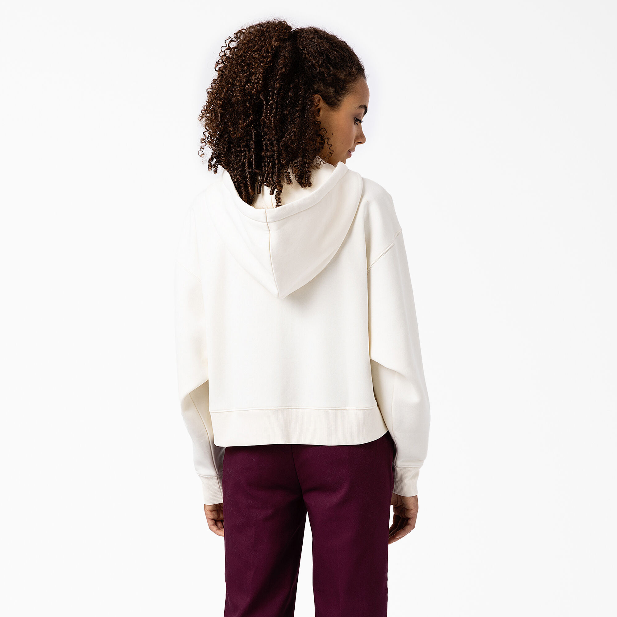 Cream zip hoodie women's cheap