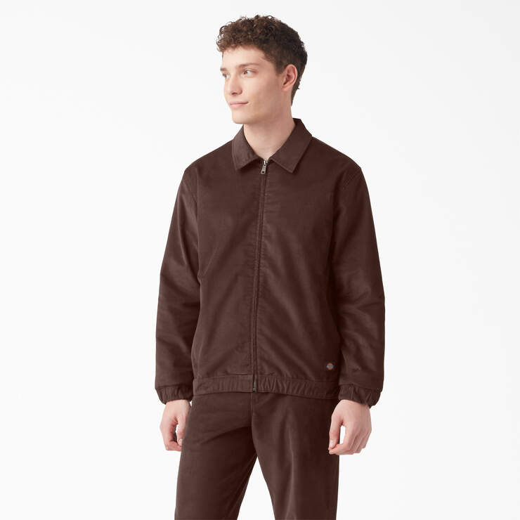 Lined Corduroy Jacket - Chocolate Brown (CB) image number 1