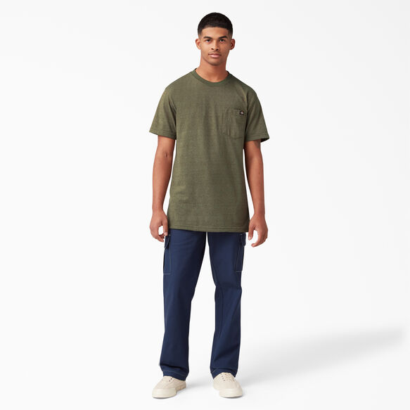 Short Sleeve Heavyweight Heathered T-Shirt - Military Green Heather &#40;MLD&#41;