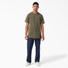 T-shirt en tissu chin&eacute; &eacute;pais &agrave; manches courtes - Military Green Heather &#40;MLD&#41;