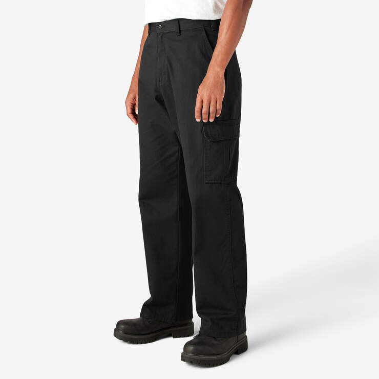 Pantalon cargo ample à jambe droite - Rinsed Black (RBK) numéro de l’image 3