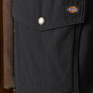 Manteau travailleur en coutil doubl&eacute; en molleton long - Rinsed Black &#40;RBKX&#41;
