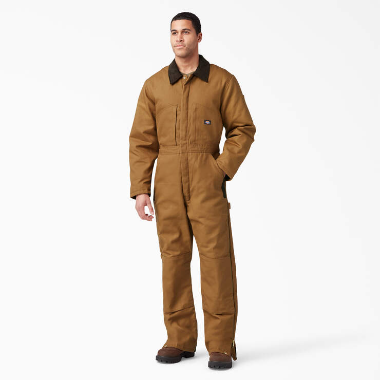 Duck Insulated Coveralls - Brown Duck (BD) image number 1