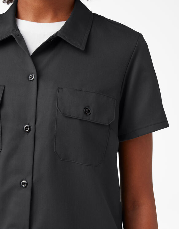 Chemise de travail &agrave; manches courtes pour femmes - Black &#40;BK&#41;